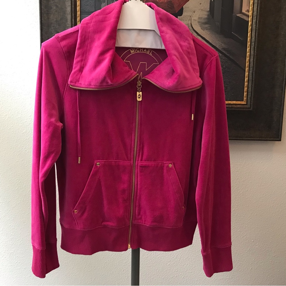 MICHAEL KORS ZIP SWEATSHIRT SIZE LARGE